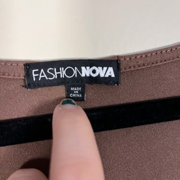 Women’s Fashion Nova Square Neck Stretchy Bodycon Clubwear Sexy Mini Dress 2XL - Picture 5 of 6